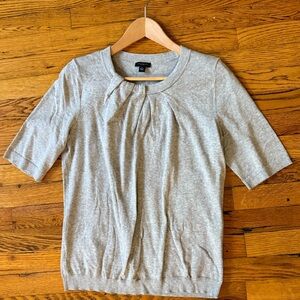 Anne Taylor Factory Light Gray Sweater Top